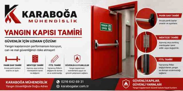 Yangın Kapısı Tamiri ve Bakımı | Profesyonel Servis Hizmeti